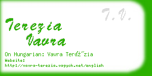 terezia vavra business card